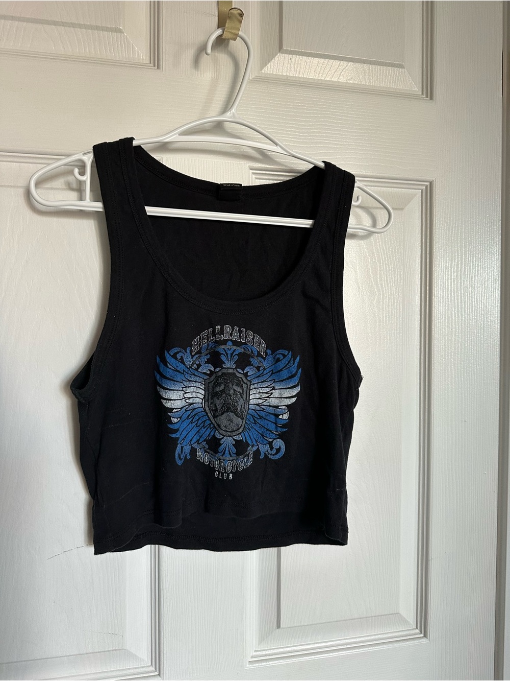 Urban Outfitters Black Graphic Cropped Tank